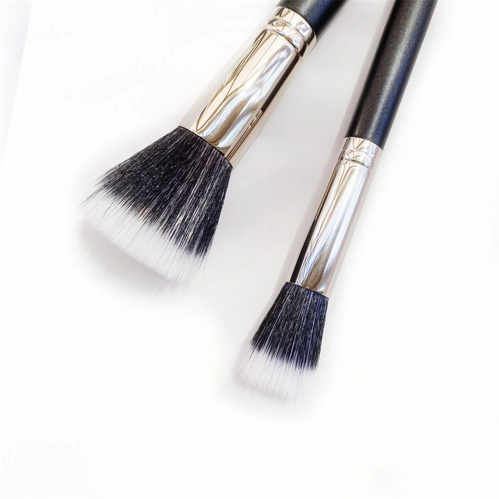 The Duo Fibre Face Brush 187/188 Large/Small - Multi-purpose lightweight Face Powder Foundation Cream Contour Brush