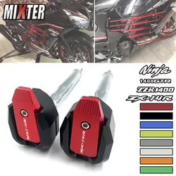 CNCフレームスライダークラッシュパッド,落下防止プロテクター,カワサキtr1400 gtr 1400 ZX-14R zx14rninja1400 zzr1400 2010-2018