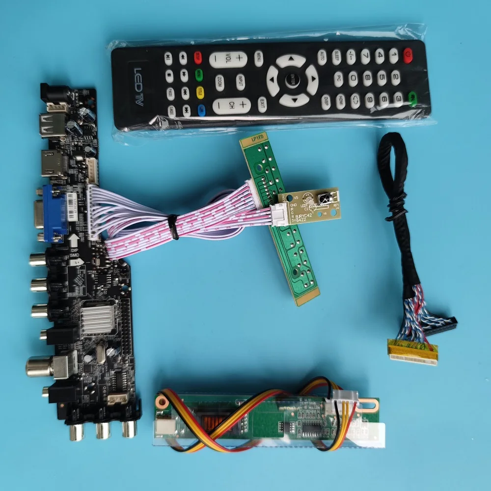 

Controller board Kit for LTN154X3-L01/L03 LTN154X3 TV Panel VGA 1366*768 15.6" USB AV digital DVB-T DVB-C HDMI-compatible LCD
