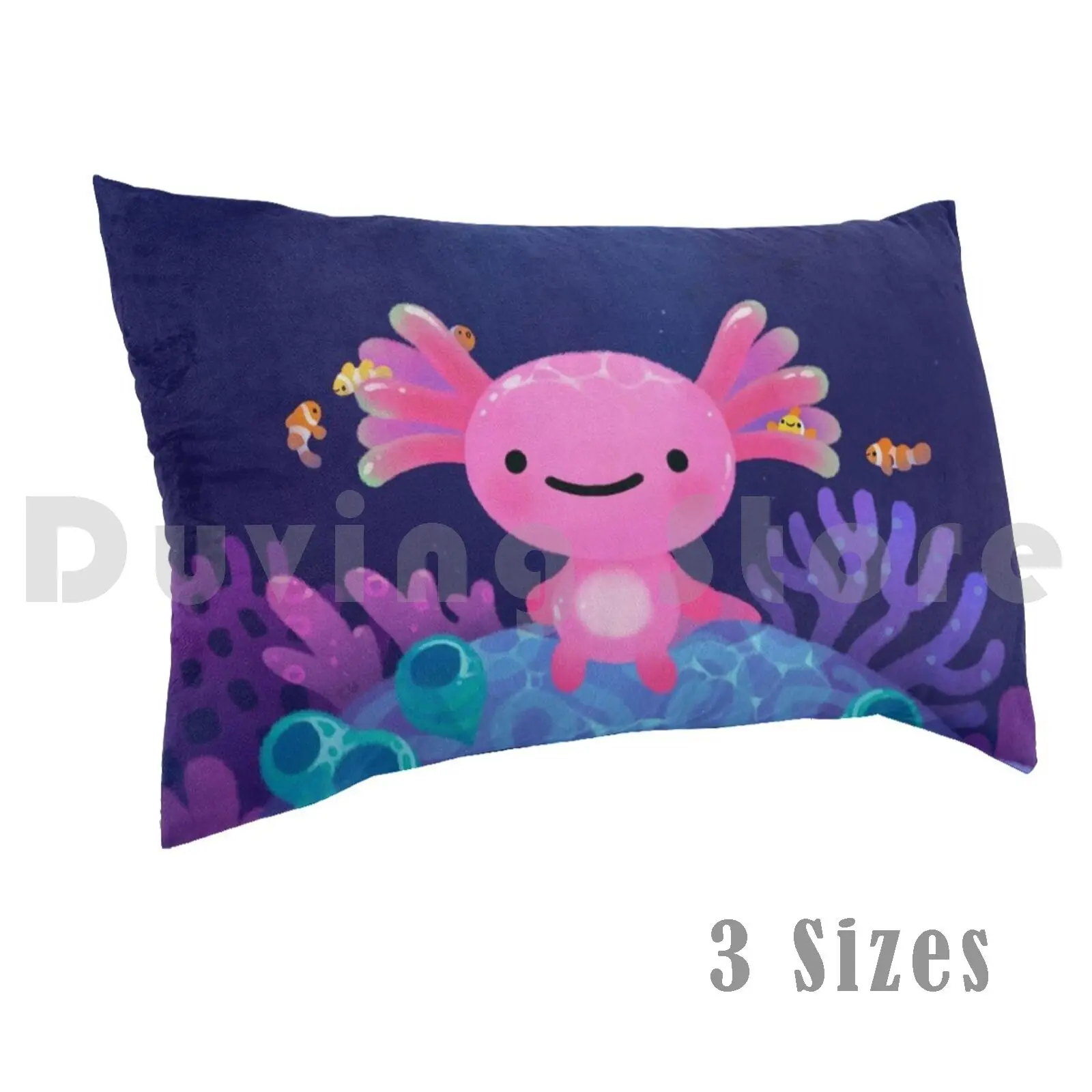 

Коралловая Подушка Axolotl с фотопечатью 50x75 Коралловая аксолотская прогулочная рыба розовая летняя морская рыба-клоун