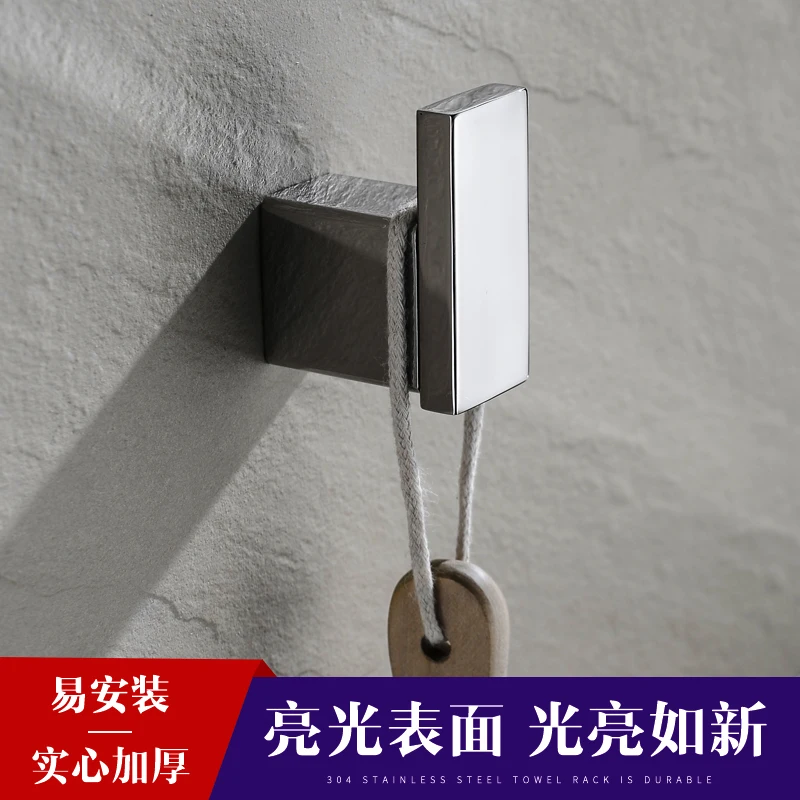 Stainless Steel Rustproof Single Robe Hook bath coat hook  Wall Mounted Towel Hook Clothes Hook Kitchen Bathroom Hardware