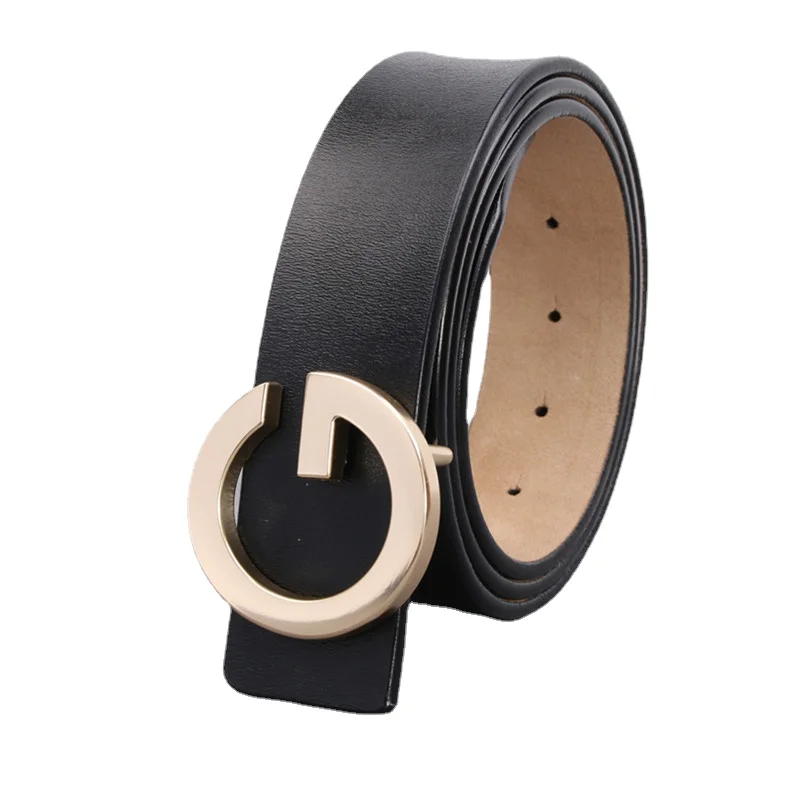 Luxury Brand Unisex Belt 3.8cm Smooth G Buckle High Quality Leather Strap for Men And Women Fashionable Waist Accessory