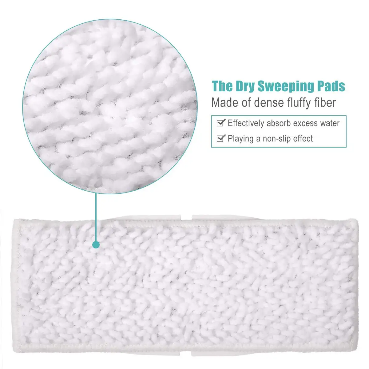 Модернизированные моющиеся подкладки для мытья для iRobot Braava Jet 240 241 (4 подкладки для влажной уборки, 2 влажных и сухих подметания)