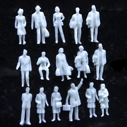 Ho 1:87 Railway Train People ABS Unpainted Figures DIY Model Making Architecture Building Layout for Garden Decoration 100pcs