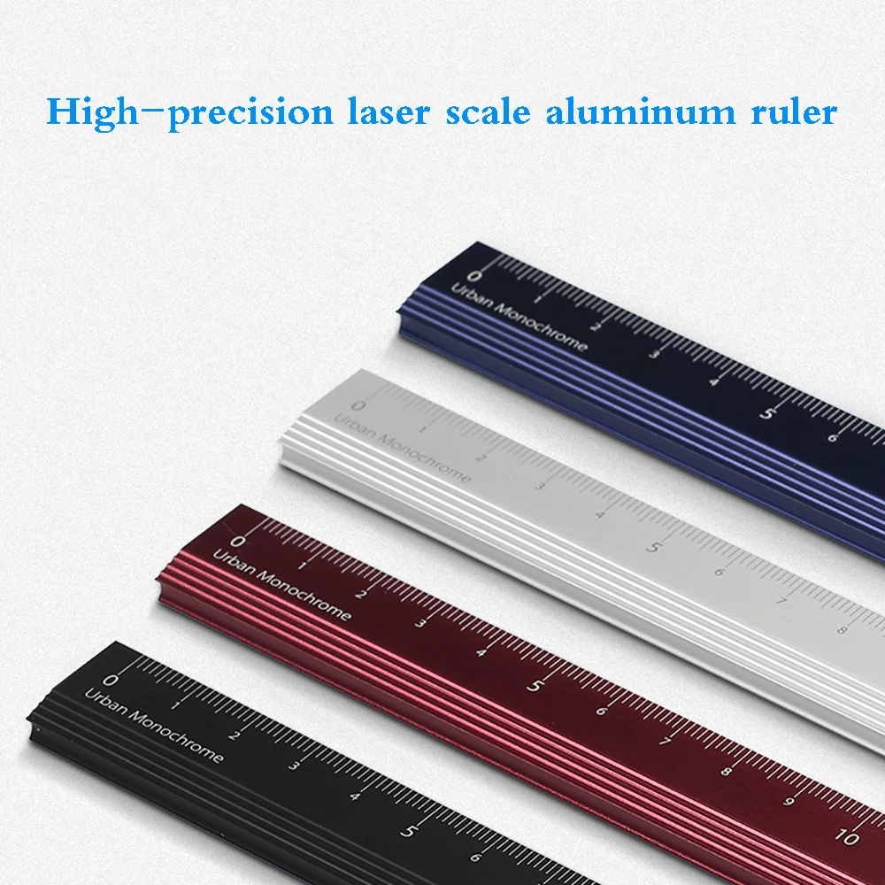 1Pcs Japan KOKUYO Campus Aluminum Ruler Art Office Measurement Portable Ruler Clear Translucent Plastic Ruler Durable 18cm