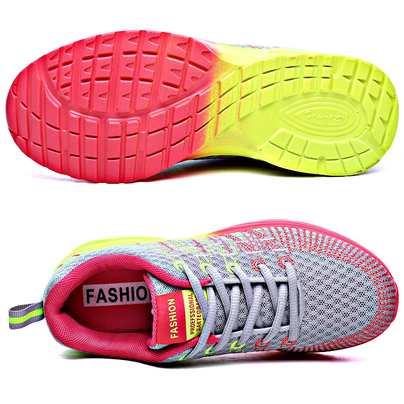 Sneakers Women Plus Size 42 Outdoor Non-slip Mesh Breathable Running Shoes Air Cushion Light Chunky Women Shoes Zapatillas Mujer