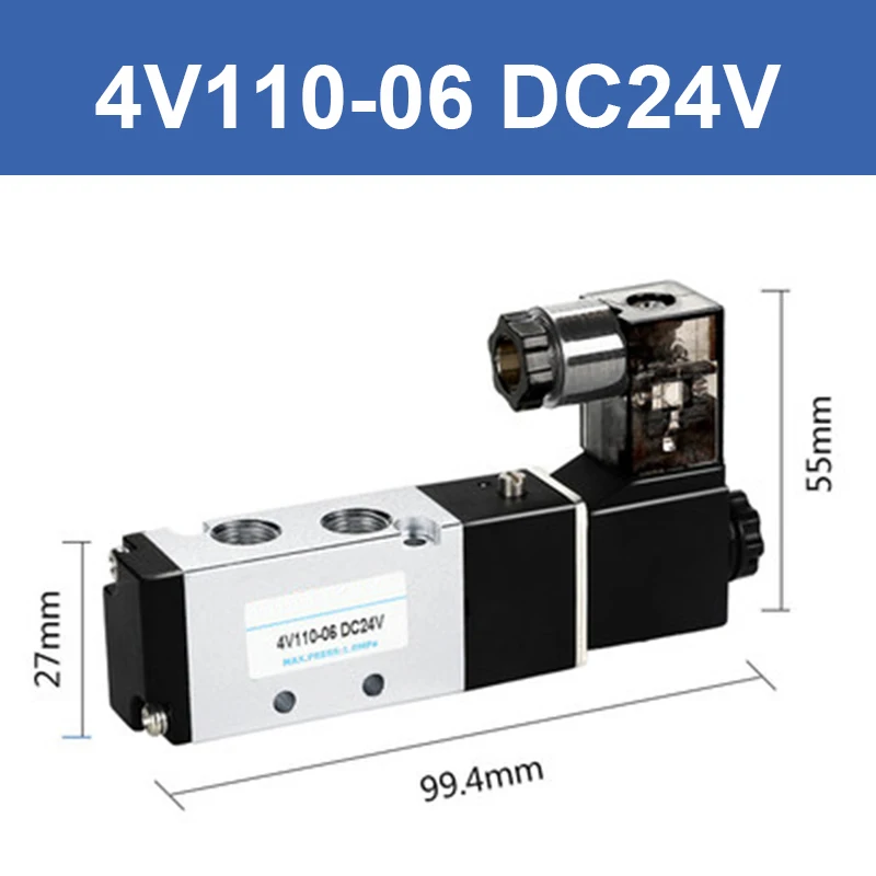 1 PC AirTac type pneumatic solenoid valve 4V110-06/4V210-08/4V310-10/4V410-15 two-position five-way