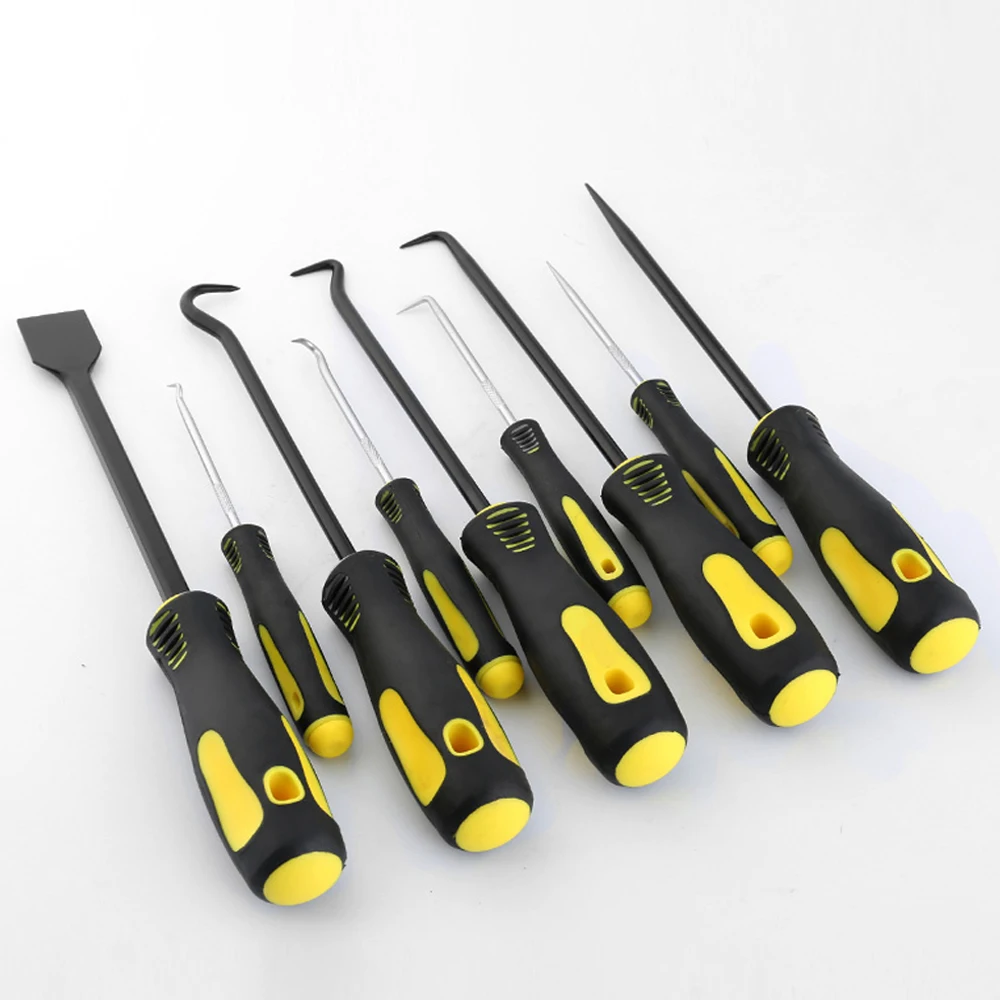 Haak Pick Set Auto Reparatie Olie Afdichting O-ring Remover Hand Tool 4 Stuks 9Pcs Air Cilinder Schoonmaken set Gereedschap Olie Seal Schroef Drive Puller