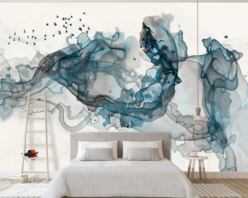 

Bacal Custom 3D wallpaper Abstract ink Modern painting landscape mural TV backdrop decorative 3d mural wallpaper papel de parede