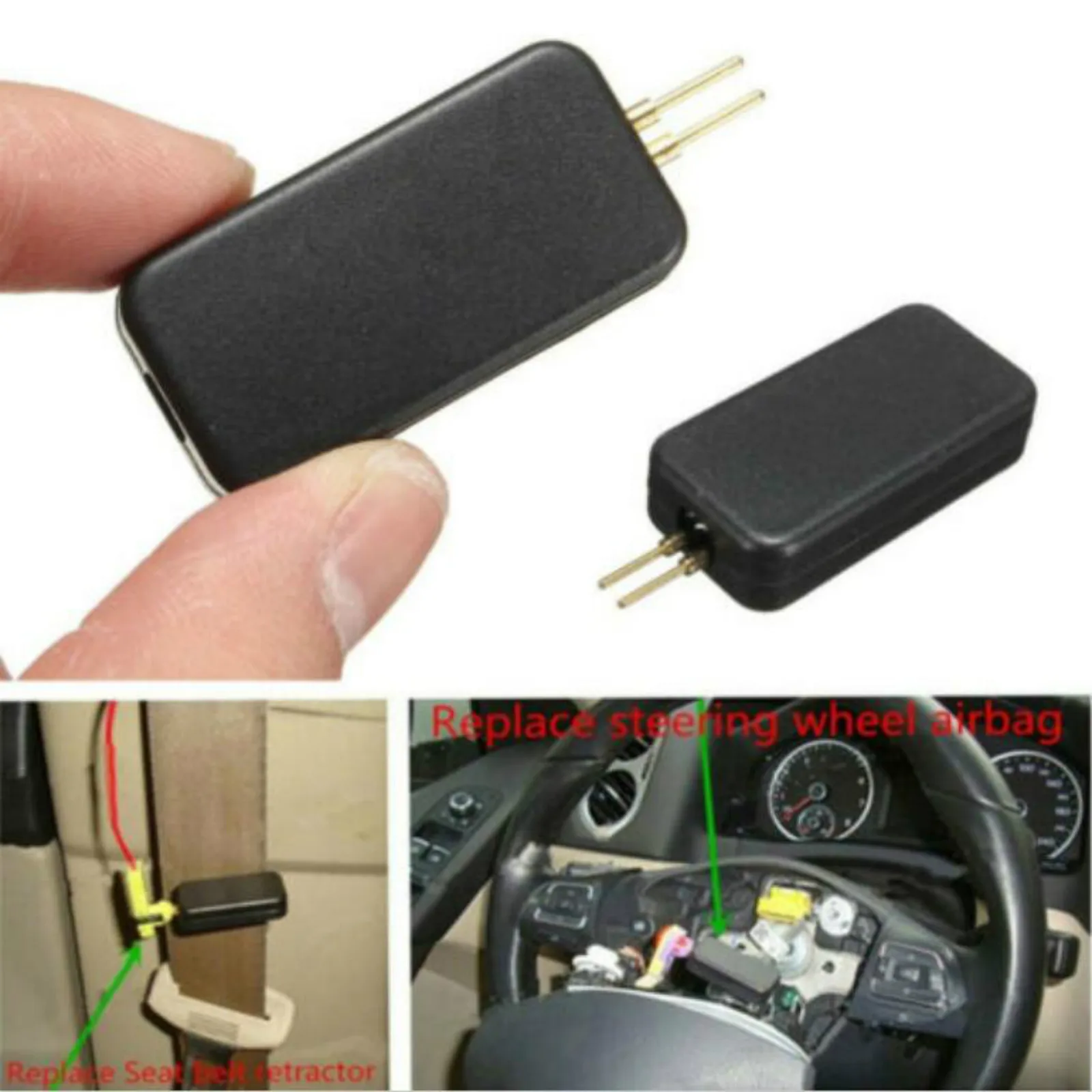 1pcs Car Airbag SRS System Instead Of Airbag Repair Seat Belt Side Air Curtain Internal Resistance Car Accessories