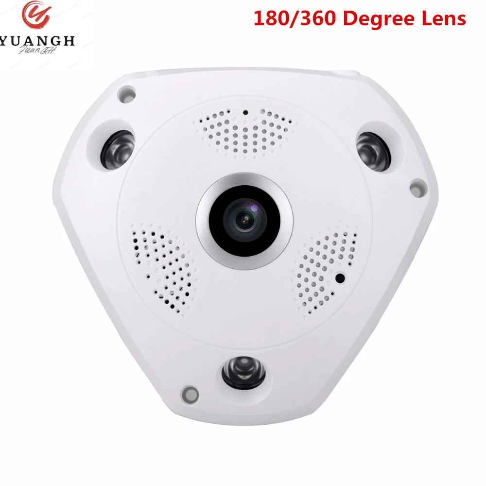 

4MP Indoor AHD Camera 180 Degree 360 Degree Panoramic Fisheye Lens IR Night Vision Plastic Dome HD CCTV Camera