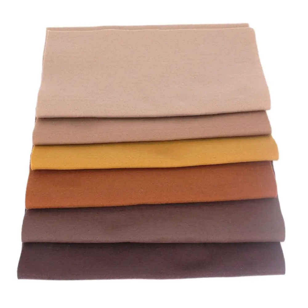 Flesh/Brown/Chocolate Color Soft Felt,Felt Craft, Polyester NonWoven Fabric,Decoration Material,For Scrapbooking,Sewing Toys