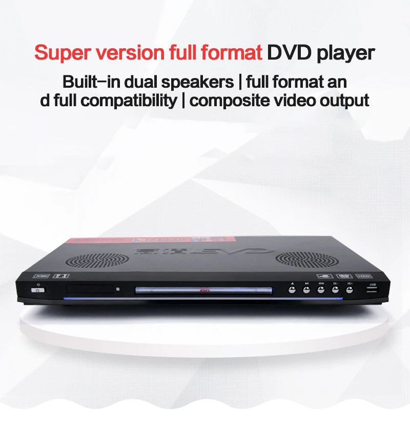 

KYYSLB 110 / 220V 11W-19W EVD Player Home Dvd Player Vcd Disc Player Cd Hd Children's Blue Light Integrated Dis with USB