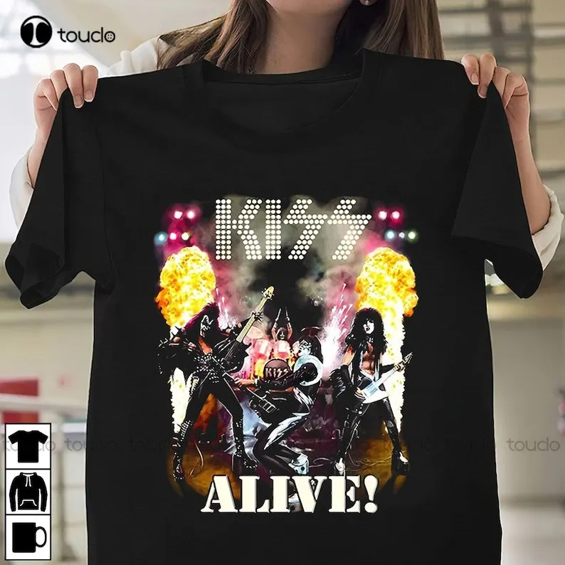 Kiss Band Paul Stanley Ace Frehley T-Shirt Rock Band Shirt Retro Shirt Kiss Band Rock N Roll 80S Music Vintage T Shirts