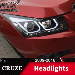 Head Lamp For Car Chevrolet Cruze 2009-2016 Cruze Headlights Fog Lights Day Running Light DRL H7 LED Bi Xenon Bulb Car Accessory