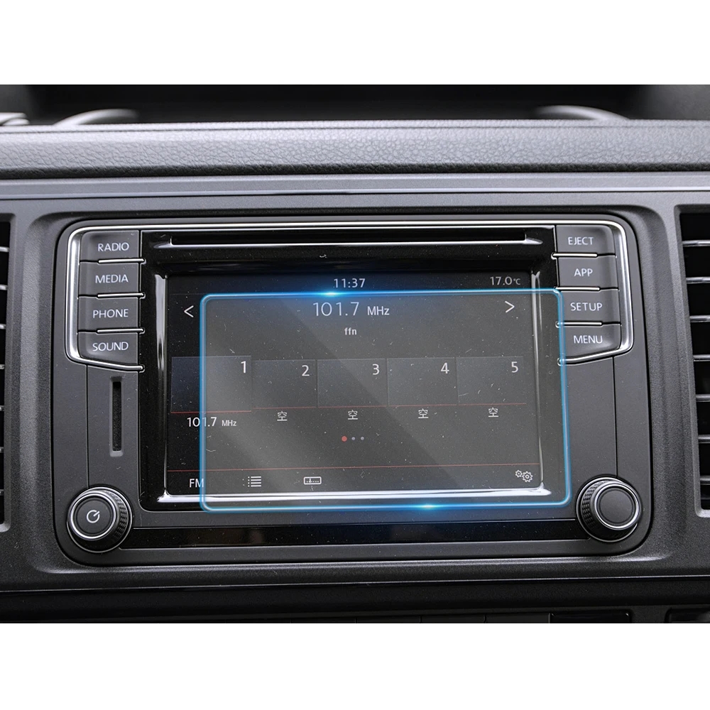 For Volkswagen VW Caravelle 2016-2019 Car Video GPS Navigation LCD Screen Tempered Glass Protective Film Anti Scratch Accessory