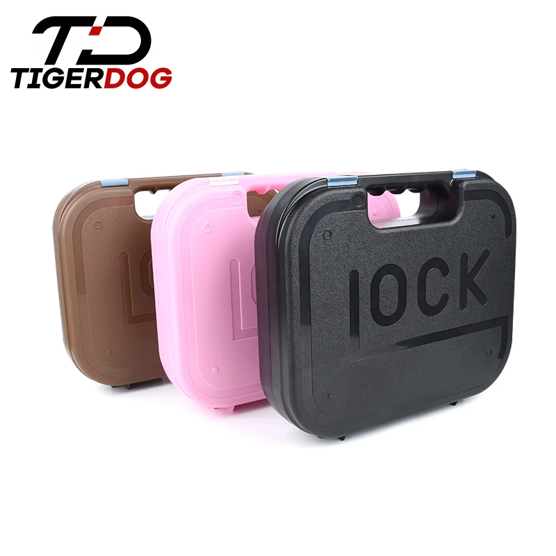 WADSN Airsoft ABS Glock Gun Safety Carrying Box Kublai Pistol Suitcase Rifle Accessories Storage Case Hard  BOXfor Hunting Tools