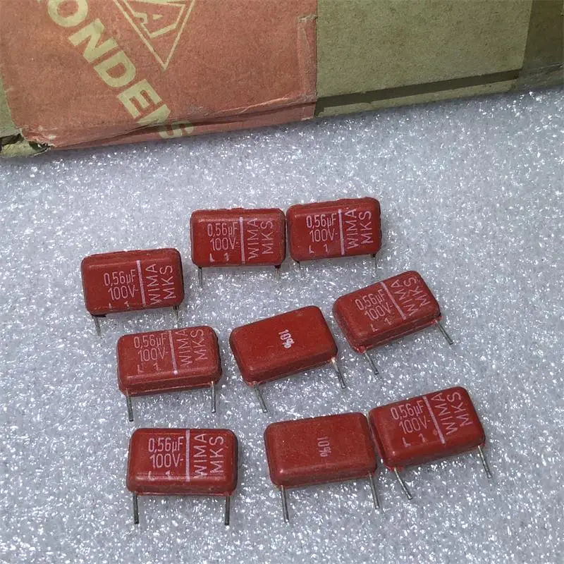 

30PCS West Germany WIMA MKS 0.56UF 100V 564J antique audio electrical coupling capacitance Muke free shipping