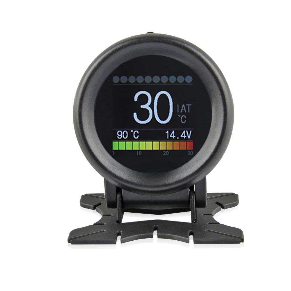Ordinateur de bord automobile OBD2, A205, affichage numérique de l\'ordinateur de conduite OBD, compteur de vitesse, liquide de refroidissement,