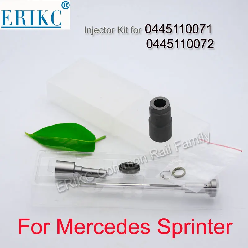 ERIKC Oil Pump Injector Repair Kit Nozzle DSLA156P736 0433175163 Valve F00VC01001 for Mercedes Sprinter 0445110071 0445110072