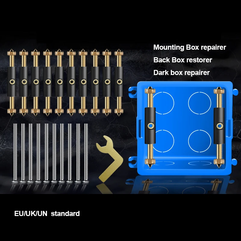 Przełącznik do montażu ściennego śruba Wepair Box kaseta z gniazdem regulowana skrzynka montażowa Restorer wewnętrzna kaseta Repairer do