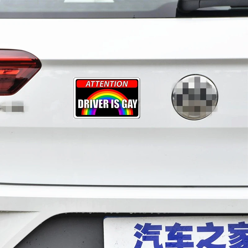 Car Sticker LGBTQ Rainbow I Love Gay Porn Funny Warning Reflective Decoration For Window Windshield Trunk Bumper Motorcycle D18