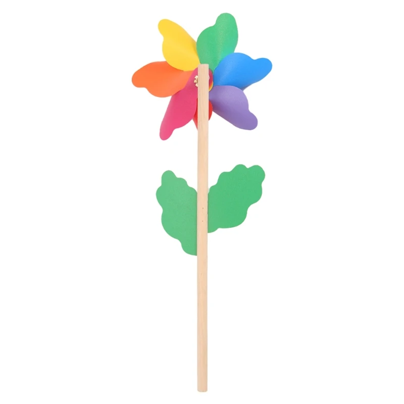 900C ไม้ Windmill Wind Spinner Pinwheels Home Garden Yard ตกแต่งของเล่นเด็กใหม่