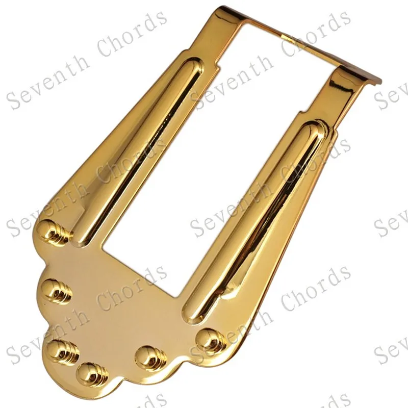 EIN Set Gold Vintage Gitarre Brücke Saitenhalter Gitarre Zubehör Teile Musikinstrument – Detail 5