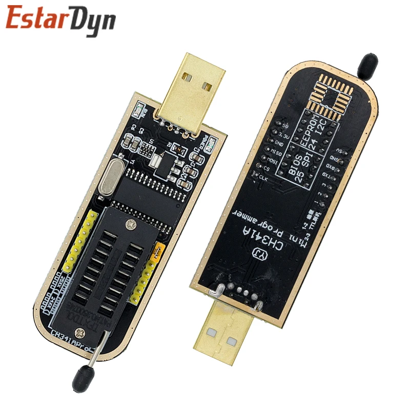 CH341A 24 25 Series EEPROM Flash BIOS USB Programmer Module + SOIC8 SOP8 Test Clip For EEPROM 93CXX / 25CXX / 24CXX DIY KIT