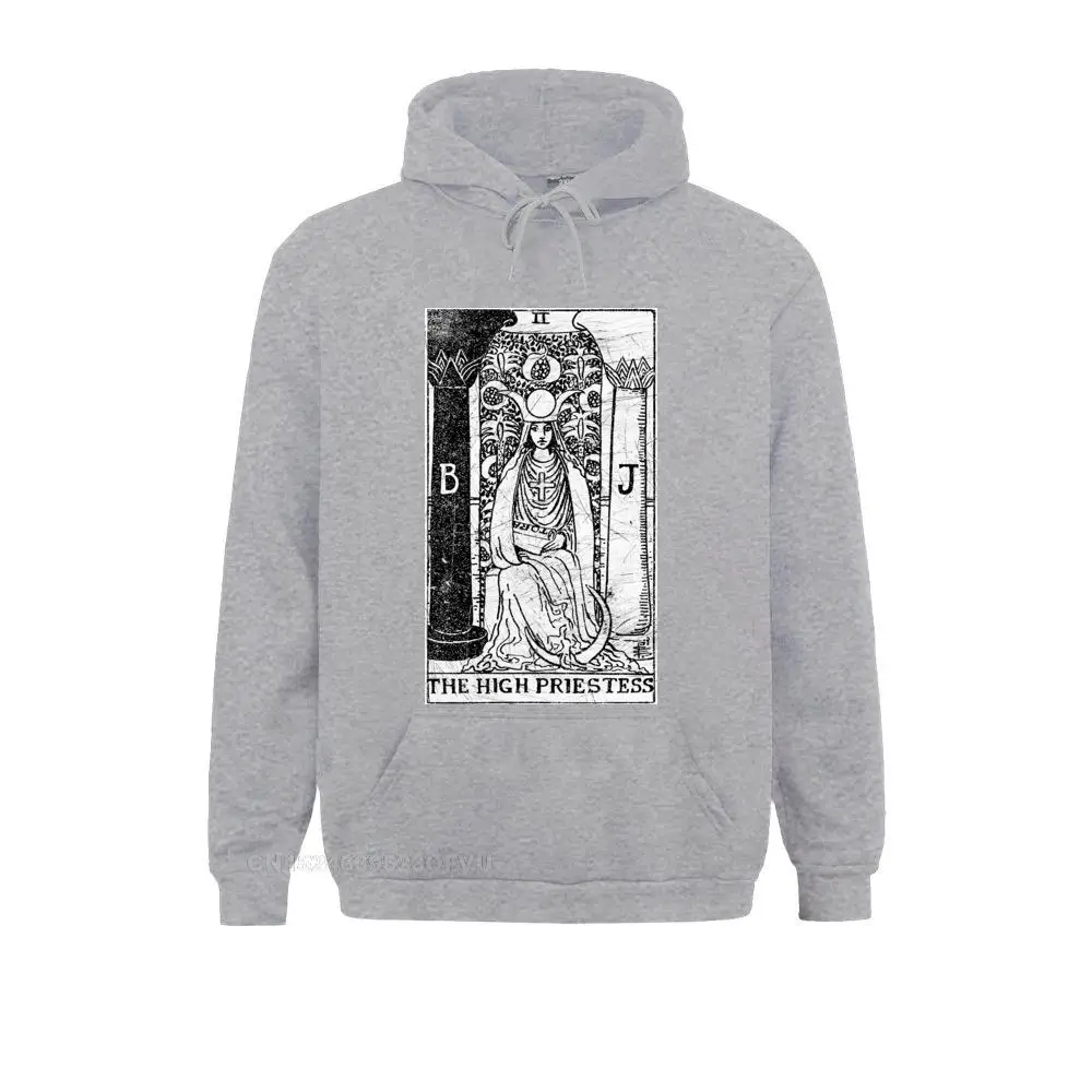 High Priestess Tarot Card Major Arcana Tune Telling ลึกลับ Hoodies บุรุษพรีเมี่ยมผ้าฝ้าย Harajuku ผู้หญิงฟิตเนส Harajuku