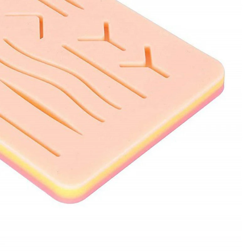 Dental Teaching Equipment Y Traumatic Skin Suture Training Model Pad with Wound Silicone Suture Practice Pad