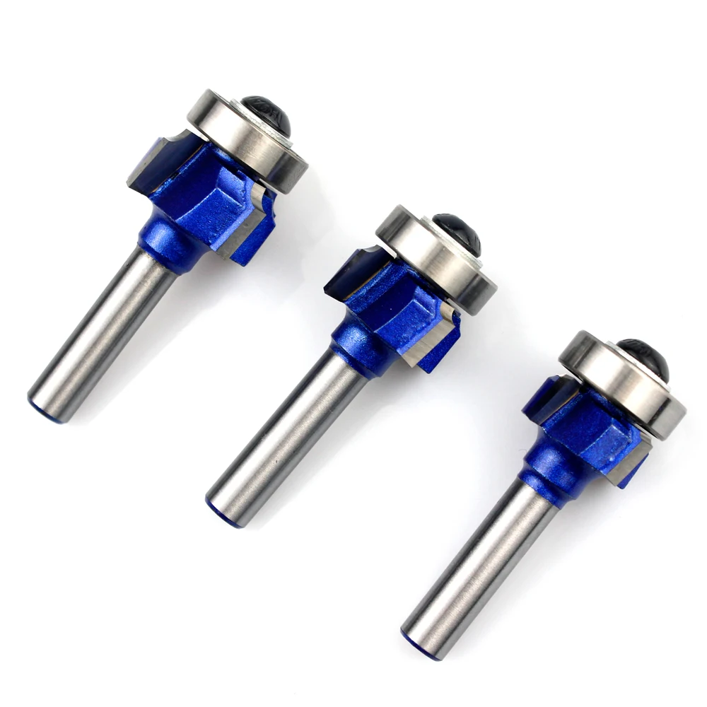 LAVIE 1pc 8MM Shank Z4 Corner Round Router Bit R1 R2 R3 Trim Edging Woodworking Milling Classical Cutter Bit for Wood C08-051Z4