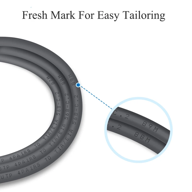 تشوسيل QS6154 UTP Cat5e 100Mbps شبكة كابل 0.5 مللي متر النحاس الأساسية 4 مجموعات دون رادع الملتوية الأسلاك لتقوم بها بنفسك إيثرنت مهندس كابل