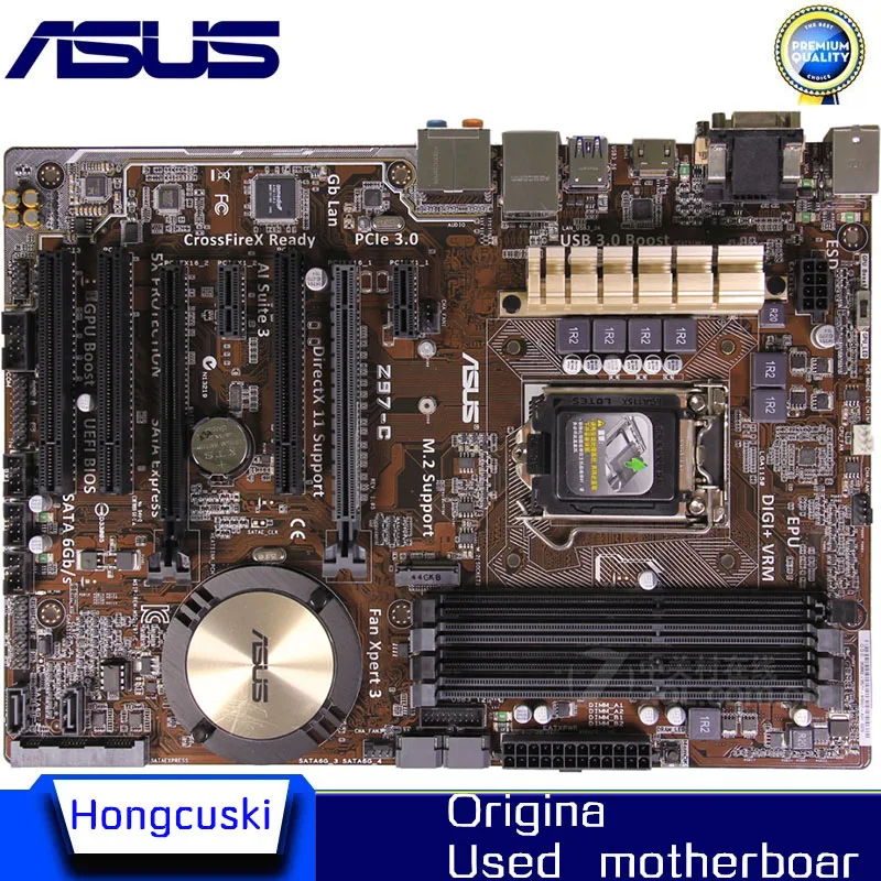 

For ASUS Z97-C original motherboard Socket LGA 1150 DDR3 Z97 SATA3 USB3.0 Desktop Motherboard