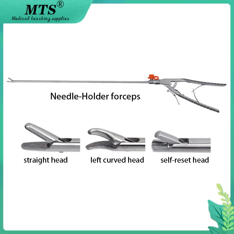 

Laparoscopic Needle Holder Forceps Stainless steel Metallic Surgery Equipment Medical Equipment Abdominal