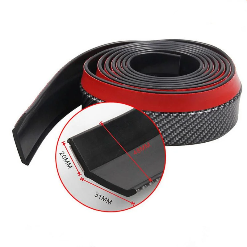 Car Front Bumper Lip Rubber Protector Car Accessorie For Mercedes Benz A180 A200 A260 W203 W210 W211 AMG W204 C E S CLS CLK CLA