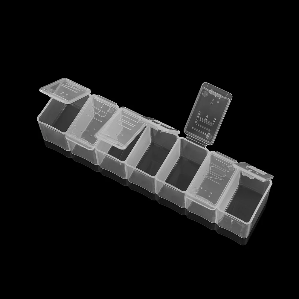 Multi Style Round Square Grids Adjustable Plastic Jewelry Box Storage Display Boxs Jewelry Accessories Storage For DIY Supplies image 5