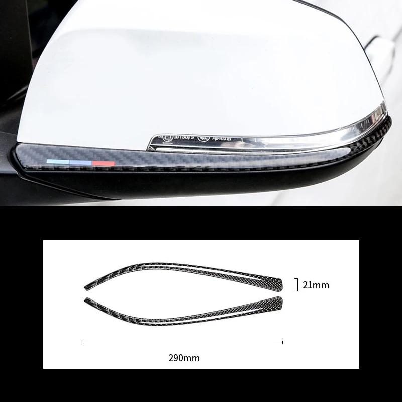 For bmw f30 f34 3 Series 3GT Carbon Fiber Styling Rearview Mirror Anti-Rub Strips Protector Anti-collision Strip Car Accessorie