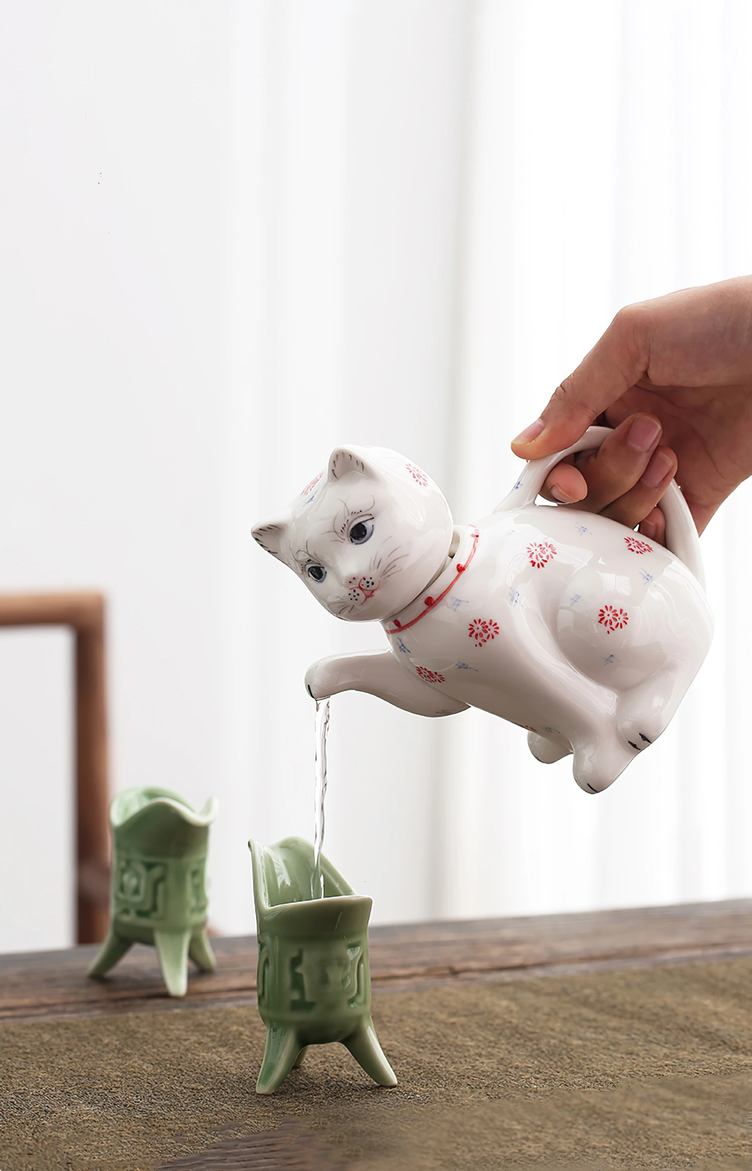 専用　作家さま　ilo 猫型陶器 花瓶　チャ猫 専用 作家さま ilo 猫型陶器 花瓶 チャ猫 楽天市場】【残り