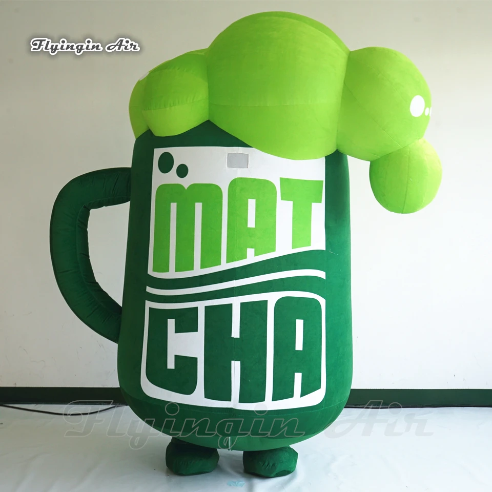 

Advertising Wearable Inflatable Cup Costume 2m Walking Blow Up Mug Suits With Custom Logo Printed For Parade Show