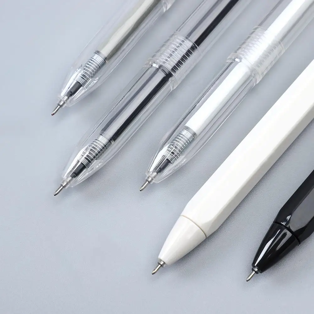 M&G 12pcs/set 0.35mm 0.5mm Simple STYLE gel pen Black ink for student writing creative Neutral Pen Press School Supplies kawaii