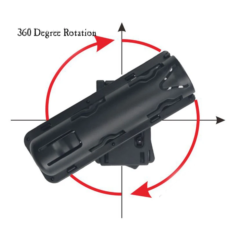 Imagem -02 - Retrátil Baton Case com Rotação de 360 Graus Coldre Extensível Edc Self Defense Outdoor Survival Tool 2.52.9cm