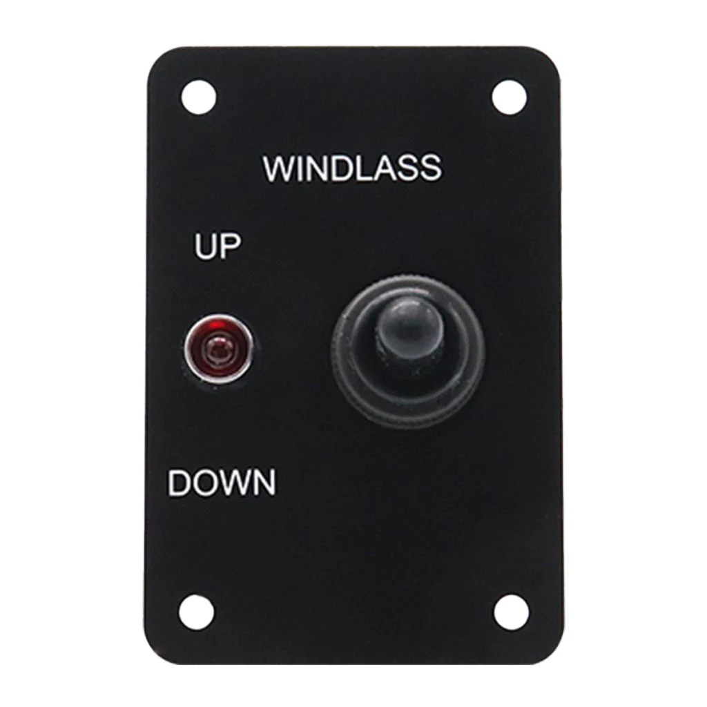 12V 15A Anchor Windlass UP&Down Toggle Switch Control Panel For Marine Boat