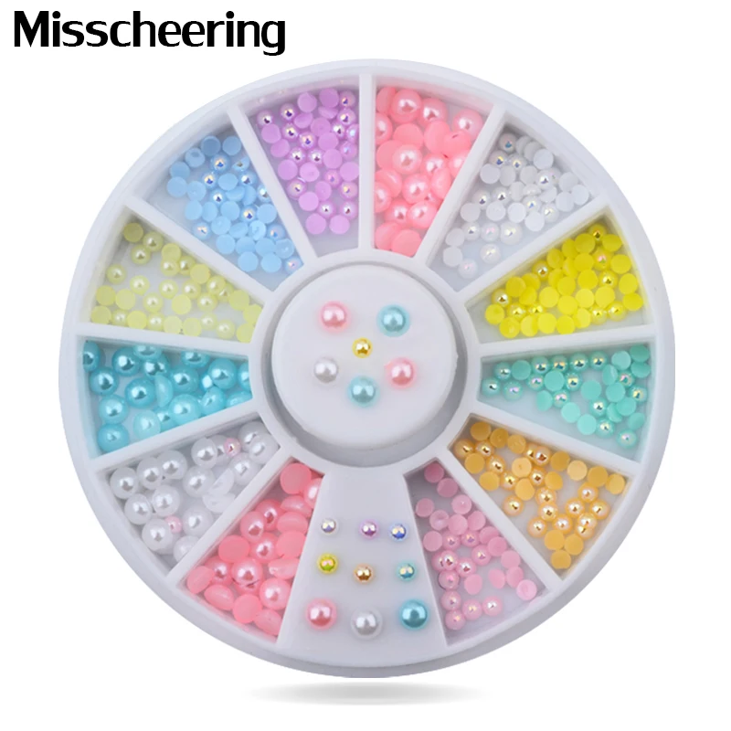 

Горячая Распродажа, 12 цветов, разные размеры, наклейки, Типсы, украшение, колесо, блестящие ногти, инструменты для украшения