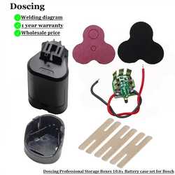 DIY BAT411 BAT412 Battery Plastic Case Box 10.8V 1.5Ah 2.0Ah For Bosch (No batteries cell ) TSR1080 GSR10.8-2 GSA10.8V GWI10.8V