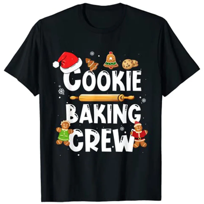 Christmas Cookie Baking Crew Funny Pajamas Family Xmas T-Shirt