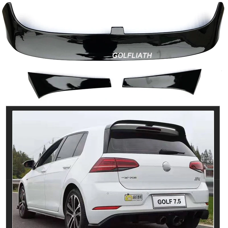 CS Style Rear Spoiler Club Sport Glossy Black for Volkswagen VW Golf mk7/7.5 2013-2018 Car Accessories