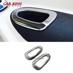 For Citroen C-Elysee/Peugeot 301 2013-2016 accessories ABS Chrome Interior Armrest handle Cover Trim Sticker Car styling 2PCS