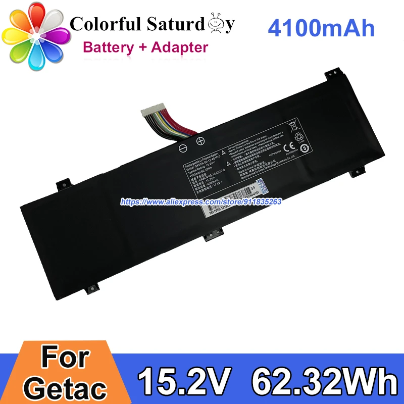 

15.2V 4100mAh GK5CN-00-13-4S1P-0 Battery For Getac GK5CN6Z GWTN156-3BK EG-LP5-BK GK5NR0O GK7CN6S GK7CP7S GK5CN-00-13-3S1P-0