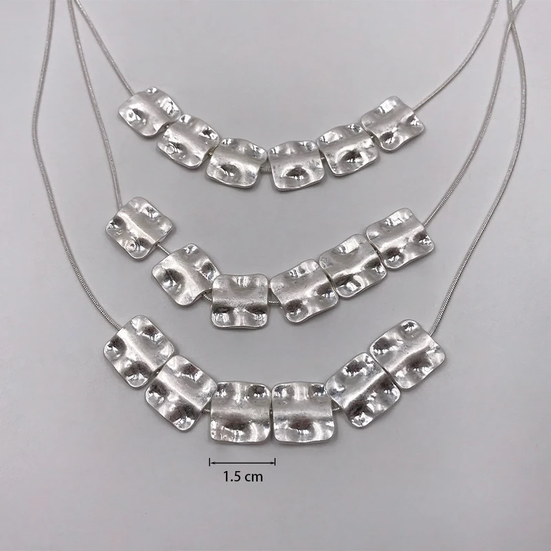 Boho Vintage Triple Layered Snake Chain Necklace for Women